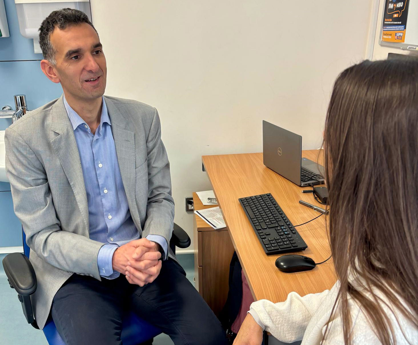 Dr Jonathan Korgaonkar With Patient